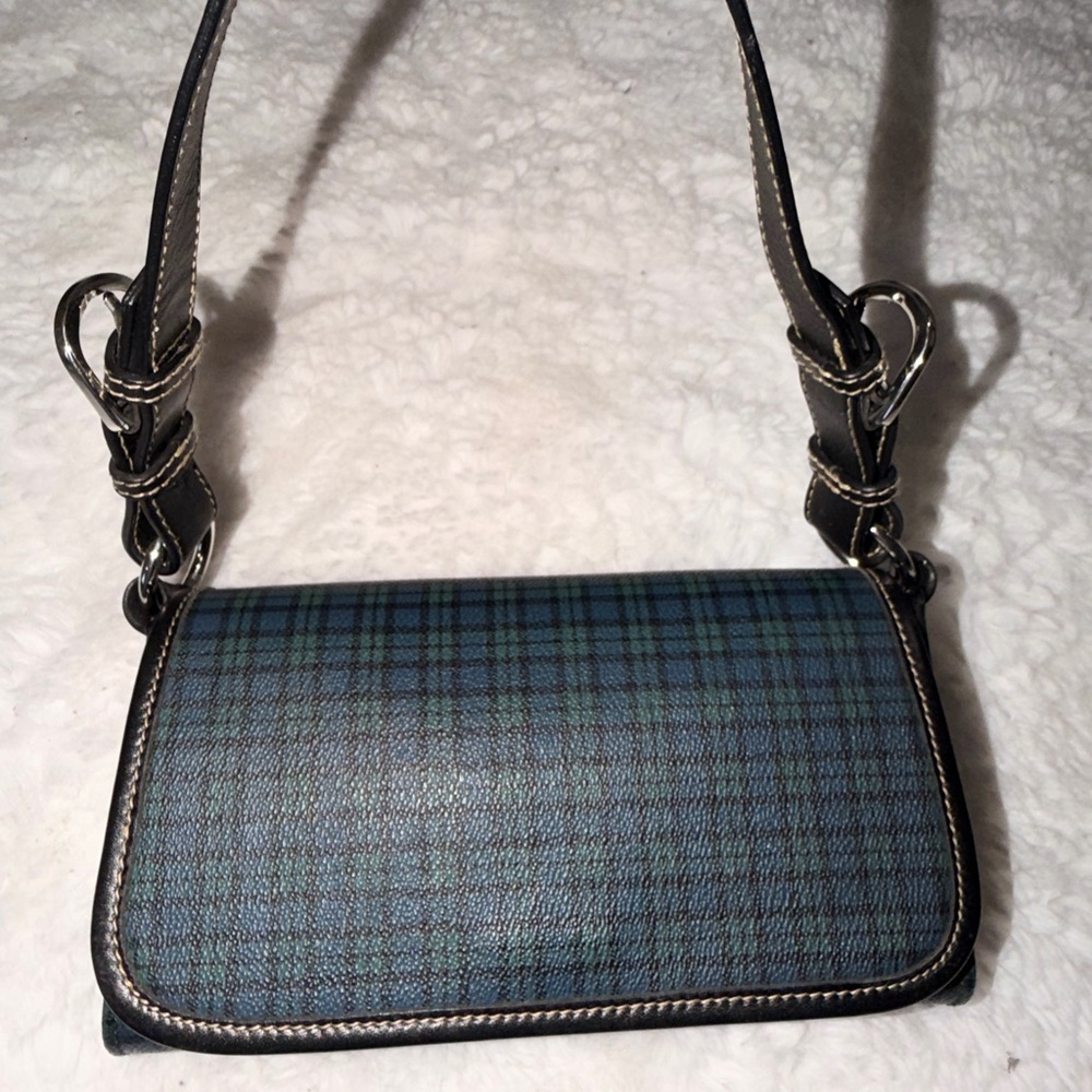 Ralph Lauren tartan baguette purse vintage